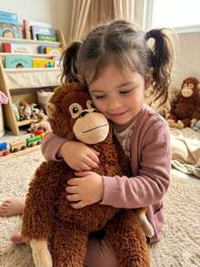 Peluche Chango MONO CHANGUITO PUNCH DE 55 CM VERSION REALISTA - Marrón 55CM - Ver 2