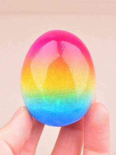 Trứng Phục Sinh bằng thạch cao mạ điện nhiều màu sắc, trang trí cầu vồng chuyển sắc, vật trang trí để bàn, trang trí nhà cửa, quà lưu niệm, quà tặng ngày lễ