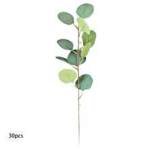 10/20/30 chiếc lá bạch đàn/lá táo nhân tạo, đồ trang trí cây xanh giả tự làm, phụ kiện trang trí bình hoa phong cách mộc mạc. - Nhiều màu - Xem 11
