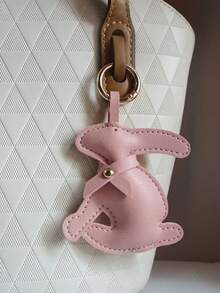 Creative Animal Bunny Bag Charm, Simple Car Key Pendant, Cute Rabbit Phone Case Accessory, Exquisite Small Gift, Birthday Present - Multicolor - View 14