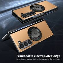 VIETAO 360度旋轉磁吸環支架手機殼，適用於 Galaxy Z Fold 8 Ultra 7 6 5 4，附螢幕保護貼與轉軸保護蓋 - 金色 - 查看 5