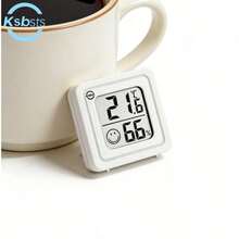 White Temperature & Humidity Monitor, Comfort Display, High Precision, Easy-To-Read LCD Screen, Auto Shut-Off, Durable ABS Material, Suitable For Home And Office Use - Applicable To 100 Scenarios - View 5
