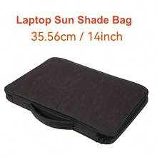 Foldable Laptop Sun Shade Hood - Privacy Hood With Adjustable Shoulder Strap, 16-Inch Portable Screen With Halo Effect, Suitable For Outdoor Work, Black, Laptop Protection, Durable Nylon Lining - A - View 12