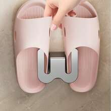 Bathroom Slipper Rack, Wall Mounted No Drill Bathroom Shoe Organizer Holder, Drainage Rack For Toilet - View 5