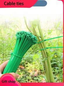 园艺绑带、扎带、塑料缠绕式植物固定带、便携式园艺电缆，适用于园艺和草坪护理，长度15厘米 - / - 查看 4