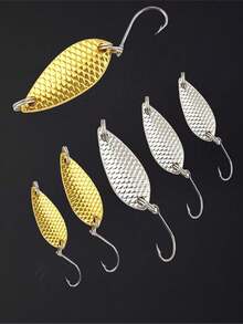 1 Set Dragon Scale Sequins, 1.5g/2.5g/3.5g Fish Scale Sequins Spoon Lure Fishing Accessories - Multicolor - View 2
