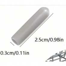 100個 3*25mm 洗碗機排水籃金屬柱灰色保護帽，防鏽尖銳物保護帽，適用於廚房與餐廳餐盤架、盤子、杯子、碗及其他廚房用品的保護蓋 - 灰色 - 查看 9