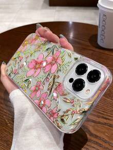 柔美花卉油画手机壳，兼容苹果16、15 Pro Max、14、13、11系列，防震 - 彩色 - 查看 2