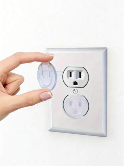 1pc Electrical Outlet Cover, Home Safety Dust-Proof & Shock-Proof Outlet Protector, Suitable For Home And Office, Quick And Easy Installation