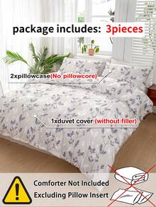 Bộ ga trải giường 3 món họa tiết hoa, chất liệu microfiber mềm mại và thoáng khí, thoải mái suốt bốn mùa, có thể giặt máy, chống phai màu, chống xù lông, chống co rút và chống nhăn, phù hợp với trang trí phòng ngủ phong cách Boho/Nông trại/Hiện đại, phù hợp với giường cỡ King/Queen/Full, tuyệt vời cho nhà ở, ký túc xá, căn hộ, khách sạn, nhà nghỉ dưỡng và làm quà tặng. - Nhiều màu - Xem 9