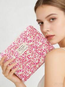 Set de 3/1 bolsa de cosméticos acolchada con estampado, bolsa de aseo de viaje ligera, organizador de maquillaje de gran capacidad y múltiples funciones con cierre de cremallera, para mujeres, niñas, uso doméstico, viajes, vacaciones y escuela, regalo para mujeres, Día de San Valentín, Día de la Madre, estuche de maquillaje de viaje, bolsa para brochas de maquillaje, contenedor de maquillaje, bolsa de cosméticos, accesorios para mujeres, artículos de viaje, bolsa de maquillaje, regreso a la escuela, bolsa de cuidado de la piel, decoración del hogar, regalo para dama de honor, regalo para mamá, regalo de cumpleaños, regalo para maestros, regalo para amigos, regalo de regreso a la escuela, artículos esenciales para cruceros, suministros para dormitorio - Multicolor - Ver 3