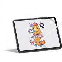 1 miếng dán màn hình độ phân giải cao, độ trong suốt cao, chống trầy xước, chống rơi vỡ, phủ toàn màn hình, chống bám vân tay mạnh mẽ, cảm ứng nhạy, màng PET, miếng dán màn hình mềm, màng vẽ, chống chói, tương thích với iPad (Air 4/5/6/7) thế hệ thứ 10, 11 A16 (2025), Air 11 inch (2026), 12 11 inch (2026) - Trong sáng - Xem 2