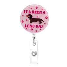 1个闪光腊肠犬徽章卷轴，适用于护士 - B-粉紅色 - 查看 7