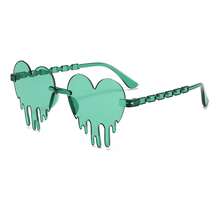 Heart-Shaped Unique , Fashionable And , Popular  For Men And Women, High Aesthetic Value For Parties And Gatherings - Wine-red Frame With Red Trim - View 7