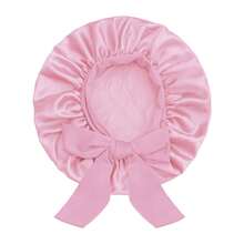 ZTZI 1pc Luxury Satin Hair Bonnet With Bow - Soft Silk Sleep Cap For Protecting Curly & Natural Hair - AA1pc Bow-tie Round Hat - View 36