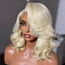 Uveous #613 Honey Blonde Body Wave Bob 13x4 HD Lace Front Human Hair Short Bob Wigs Brazilian Pre Plucked Remy Closure Wigs For Women - S613 - 查看 1