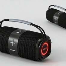 Altavoz Bluetooth Portátil MTK TF4214 (TF4209-MX) Negro - 16W (8W*2), Bluetooth 5.3, Luces LED, TWS, 1500mAh, FM/USB/TF/ - Ver 5