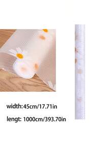 1 rollo de alfombrilla transparente con diseño de margaritas, revestimiento antideslizante para gabinetes de cocina, estantes, mesas - Material de plástico EVA de alta calidad - Multicolor - Ver 29