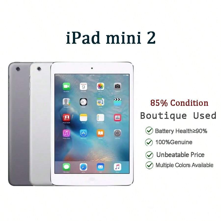Apple 蘋果B+85新 二手 iPad mini 2 7.9 吋 有刮痕有使用痕跡 小巧便攜 高清螢幕 追劇聽歌學習備用平板 - 彩色 - 查看 1