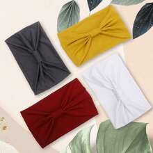 1 New Women's Wide Headband With Moisture-Wicking Design, Suitable For Fitness, Yoga, Running, Cycling, And Basketball - Elastic And Sweat-Effective - Multicolor - View 6