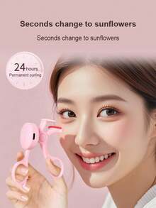 USB Rechargeable Electric Eyelash Curler, 3 Temperature Adjustable, Anti-Scald Brush Head Suitable For All Eye Shapes, Quickly Sets Lashes, Long-Lasting Curl, Long-Lasting Battery Life, Portable Makeup Tool, Great Gift For Women - View 9