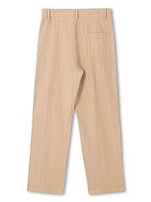 Quần ống đứng kẻ sọc kiểu Mỹ, cạp cao, dáng rộng, đa năng, thích hợp cho nam giới, mùa thu. - Màu Khaki - Xem 6