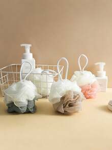 二合一去角质浴巾套装，可轻柔或粗暴去角质，有效清洁身体，优质网状材质，便捷系带设计，包含浴球和浴巾，令肌肤光滑，适合日常使用。 - B - 查看 6