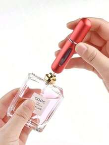 Perfume Bottle 5PCS Mini Refillable Perfume Atomizers - Portable Travel Fragrance Spray Bottles With Empty Pump Cases (5ML Scent Atomizers For Everyday Use), Perfume Bottle Perfume Refillable Bottle Easy To Carry Around  Cosmetic And Perfume Refill Bottle - 黑色 - 1 件 - 查看 10