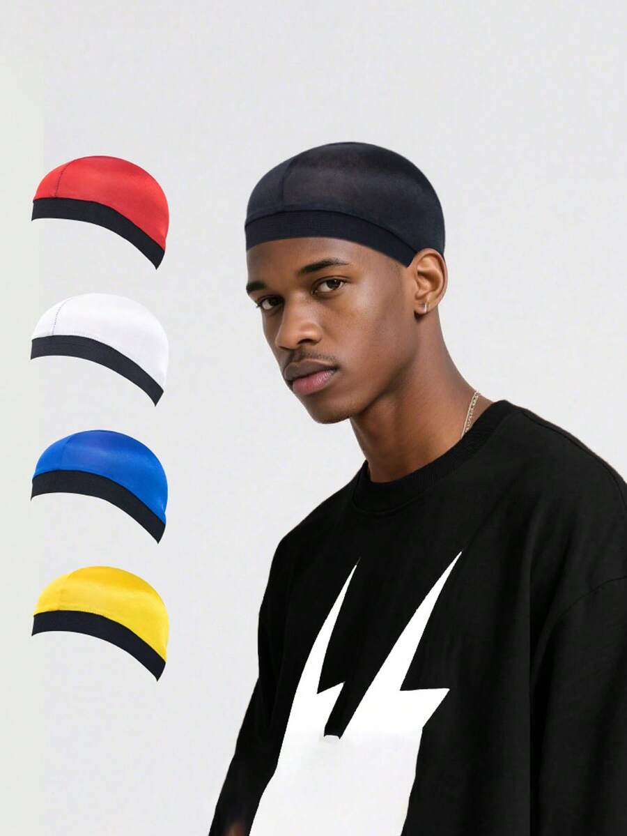 2pcs Moisture Wicking Headband, Quick Dry Sports Headband, Letter Print Hip Hop Style Headband, Unisex Skull Cap Pirate Headwear - A - View 1