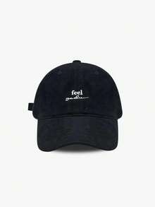 1pc New Letter Embroidery Baseball Cap, Korean Casual Versatile Student Couple Snapback Hat - Multicolor - View 5