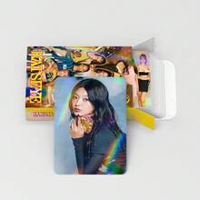 1件装90张全息Katseye激光反射卡片,名人照片收藏卡,Lomo礼品卡,可打印明星纪念卡 - 彩色 - 查看 10