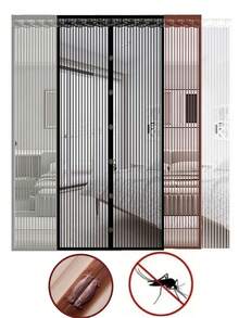 磁性自封纱门，加厚耐用透气尼龙网，防蚊设计，安装简便，宠物友好型蚊帐门，适用于前门、推拉门、露台、房车、室内外，是完美的夏季家居装饰礼品。 - 多款 - 查看 2