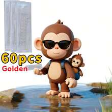 60 adesivos dourados transparentes para acupuntura auricular, ideais para massagem nas orelhas e cuidados com o corpo. - multicolorido - Ver 9