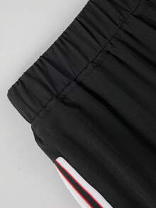 1 buah Celana Pendek Renang Kasual Saku Warna-warni untuk Anak Perempuan, Cocok untuk Musim Semi, Musim Panas, dan Musim Gugur - Hitam - View 7