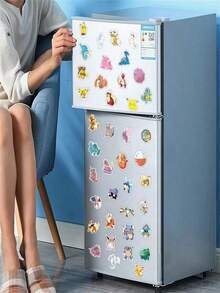 pokemon 50张动漫贴纸，可用于行李箱、汽车、笔记本电脑，可爱口袋妖怪涂鸦贴纸 - 彩色 - 查看 3