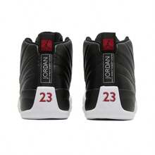 Nike Jordan Air Jordan 12 Retro "Playoffs" Playoffs High-Top Basketball Shoes With Shock Absorption, Slip Resistance, Durability, And A Supportive Fit. Unisex, Black And White, Silver Buckle, 2022 Edition. - CT8013-006 - 查看 5