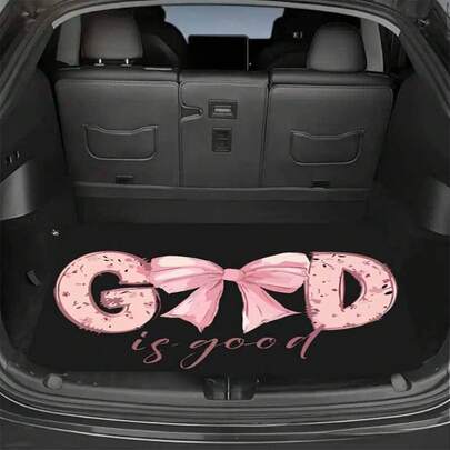 1-Piece Car Trunk Mat, Stylish Mat,  Design Series, Suitable For Back-To-School Season, New Year, Valentine's Day, Carnival, Birthday Gifts, Work, Travel, And Picnic Gifts