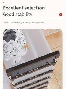 Organizador de Zapatos de  3,4,5,6,7 Niveles con Cajones Transparentes y Detalles Negros - Armario para Calzado Antipolvo, Duradero con Ruedas para Hogar, Dormitorio, Oficina o Cocina, Solución Versátil de Almacenamiento, Diseño Moderno y Construcción Rob - 8 NIVELES - Ver 3
