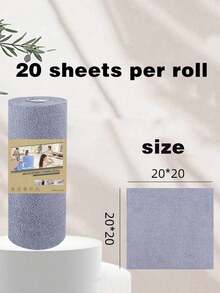 1卷（20/50厘米）可重复使用超强吸水超细纤维毛巾 - 超强吸水，20x20厘米，防刮擦，可机洗，多用途毛巾，适用于家居、厨房、餐厅、浴室、房间、汽车清洁，可用作厨房清洁布、浴室清洁布、炉灶清洁布、汽车清洁布，厨房用品、浴室用品、汽车用品、清洁用品，女士礼品 - 方形 - 查看 8
