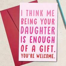 1pc 5-Star Auntie Mother's Day Card - Funny Birthday Invitation & Gift, Best Auntie Card For Spring Celebration, Happy Auntie Mother's Day Card - A - View 1