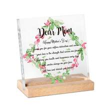 2D Flat, 1pc Exquisite Heart-Shaped Decorative Plaque - Beautiful Floral Desktop Decor - Perfect Gift For Mom To Daughter, Suitable For Graduation, Birthday, Wedding, Christmas And Other Occasions, Multi-Pack Party Favors - A - View 8