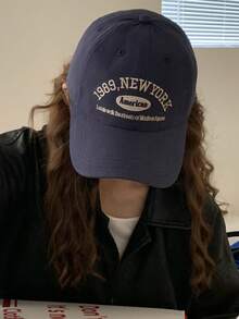 1 件装，夏季新款，防晒帽，夏季女士清新棒球帽，男女时尚遮阳帽，户外旅行多功能刺绣字母 1989 帽，登山夏季遮阳帽，沙滩情侣大檐遮阳帽，休闲卡车司机帽 - 彩色 - 查看 5