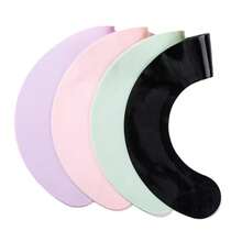 1pc Silicone Neck Strap With Reusable Black Haircut Cape, Anti-Hair Shedding Design - Multicolor - View 7
