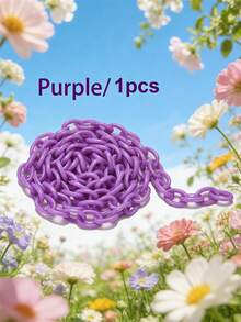 1/6/12/24pcs Multi-Color Fashionable Acrylic Chain Accessories, Suitable For DIY Necklace, Bracelet, Eyeglasses, Mask Chain, Bag Pendant - Multicolor - View 22