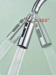 1 đầu vòi sen nối dài đa chức năng cho vòi bếp, vòi bếp một lỗ có đầu phun tạo bọt khí, vòi sen nối dài đa năng cho vòi bếp, thiết kế chống bắn nước áp lực cao tiết kiệm nước, thiết bị điều chỉnh độ trễ và vòi xoay được, 2 chế độ phun, phù hợp với bồn rửa hiện đại và truyền thống, dùng cho rửa chén, rửa rau củ và dụng cụ, vòi bếp có bộ lọc, tương thích với máy rửa chén, nâng cấp vòi bếp của bạn, món quà Giáng sinh lý tưởng. - Bạc - Xem 9