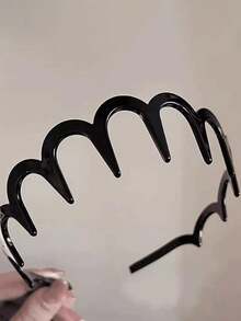 1/2pcs Triangular Hair Hoop With Teeth, Versatile Headband For Washing Face, U-Shaped Design Is Lightweight And Non-Ear Pinching, Multiple Styles And Colors Available To Meet Different Hair Accessory Needs - Multicolor - View 10