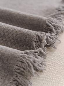 1件装简约雪尼尔沙发套，装饰性沙发保护套，家居装饰，宠物友好，透气，柔软舒适，防滑，防尘，防刮擦，四季皆宜，适用于卧室、客厅、书店、办公室、汽车、俱乐部、派对、1-4人沙发、L型沙发 - 灰色 - 查看 8