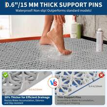 Interlocking Floor Mats - Grey - View 5