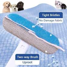 Multi-Surface Long Handle Lint Brush, 4-In-1 Reusable Pet Hair Remover, Wet Dry Dual Use Cleaner For Window Screens Furniture Couch And Carpet - Window Screen Cleaning Brush - 查看 4
