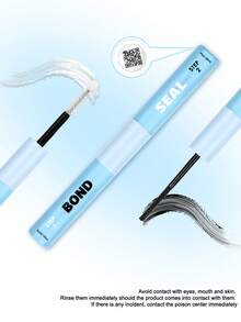 1pc Adhesive & Sealant Set, 5ml Adhesive & 5ml Sealant, Tweezers, Strong & Long-Lasting 2-In-1 Eyelash Glue For Lash Extension, Waterproof Eyelash Adhesive - Baby Blue - View 2